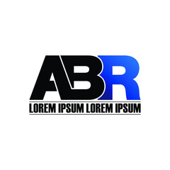 ABR letter monogram logo design vector