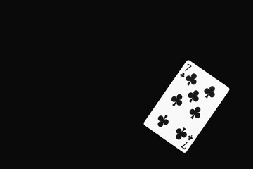 トランプ　クラブ　7　素材