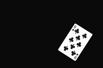 トランプ　クラブ　8　素材