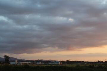 宮崎・都城の夕暮れの風景