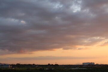 宮崎・都城の夕暮れの風景