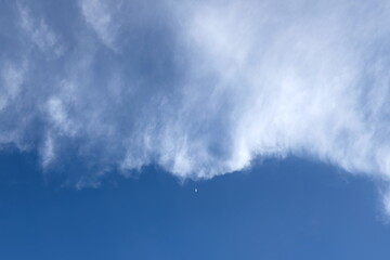 The sky with white clouds