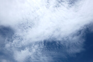The sky with white clouds