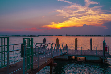 Sunset over The Boat Jetty