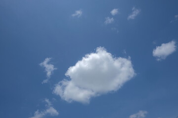 The sky with white clouds