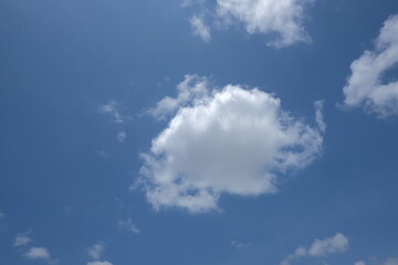 The sky with white clouds