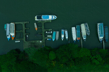 kochi marine drive with tourist boats