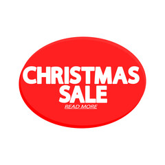 Christmas Sale, bubble banner design template, Xmas discount tag, app icon, vector illustration