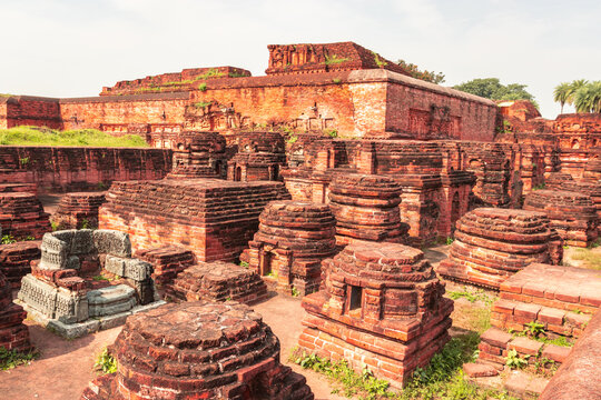 nalanda ruins historic excavated unesco world heritage archaeological site