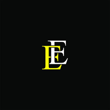 E E letter logo emblem design