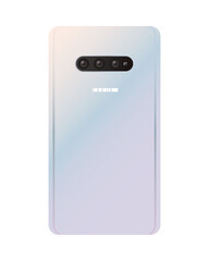 Isolated 3d white smartphone vector design