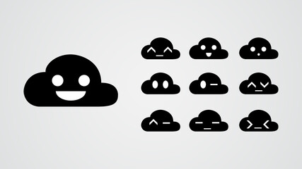 cloud emoticon collection