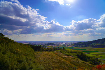 風景 晴れ 青い空 山