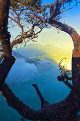 Beautiful Ijen Crater located in Banyuwangi, Indonesia