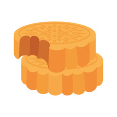 mooncakes design, Happy mid autumn harvest festival oriental chinese and celebration theme Vector illustration