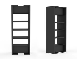 Display stand, retail display stand for product , display stands isolated on white background. 3d illustration