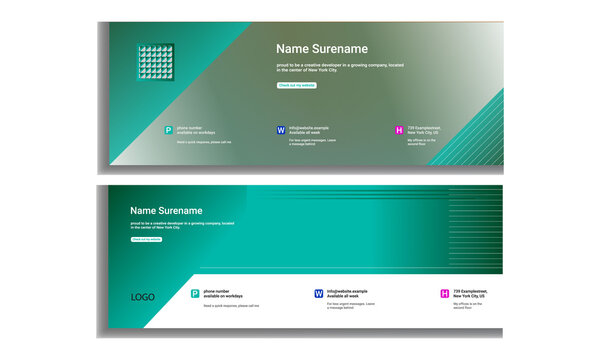 Modern And unique Email Signature Templates