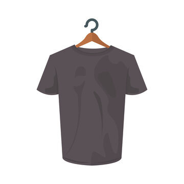 Isolated Gray Tshirt Vector Design