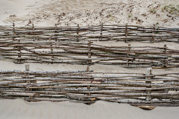 Natural barrier dunes.