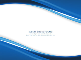 Abstract blue wave motion background