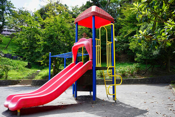 slider in kids park
