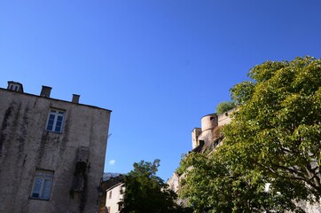 Fototapeta na wymiar Corse: Ville de Corte.