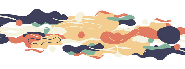 Trendy liquid style shapes abstract design, dynamic vector background for placards, brochures, posters, web landing pages, covers or banners