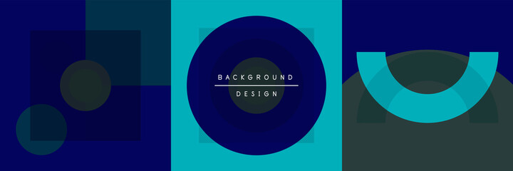 Neo memphis geometric pattern with circles, squares and lines. Pop art abstract background for covers, banners, flyers and posters and other templates