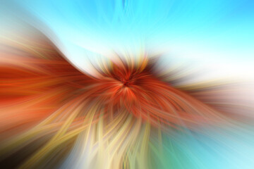 colorful and abstract twirl created in an artistic way