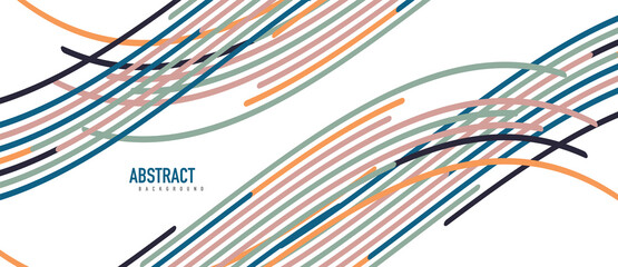 Аbstract moving colorful lines vector backgrounds for cover, placard, poster, banner or flyer