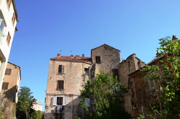 Fototapeta na wymiar Corse: Ville de Corte.
