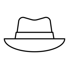 Sun hat icon, Summer vacation related vector