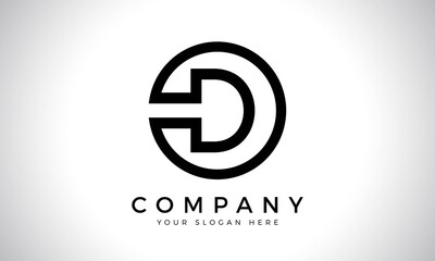 Obraz premium Initial Letter D Logo With Creative Modern Business Typography Vector Template. Creative Abstract Letter D Logo Design