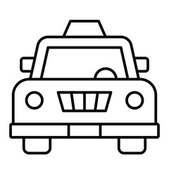 Taxi car icon, Summer vacation related vector