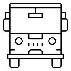 Bus icon, Summer vacation related vector