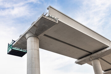 Construction of mass light rail transit track infrastructure in progress in Malaysia