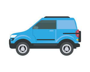Isolated blue car vector design