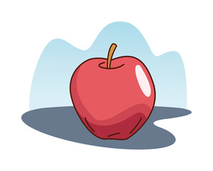 Isolated apple fruit vector design