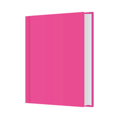 Isolated mockup pink notebook vector design