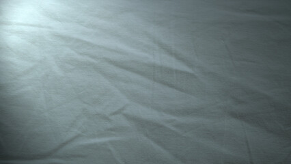 The surface wrinkles of the white bedding in the hotel