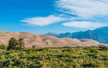 Great sand dune national park on the day,Colorado,usa.