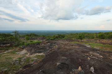 View landscape over the mountain at North east of Thailand