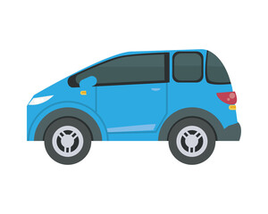 Isolated blue car vector design
