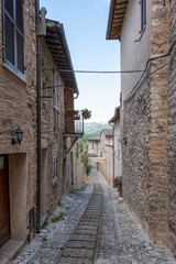 Typical street of Toscany, Italy.