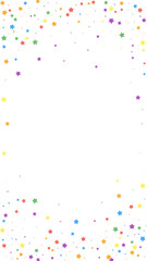 Festive fair confetti. Celebration stars. Joyous s