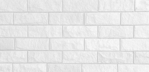 Fototapeta premium White brick wall background, Suitable for wallpapers.