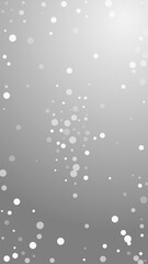 Obraz premium White dots Christmas background. Subtle flying sno