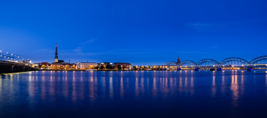 Plakat Riga by night