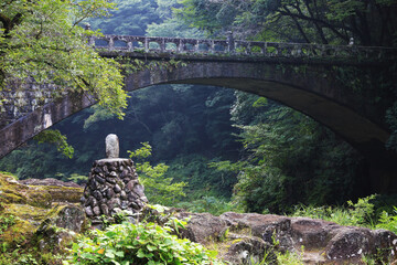 高千穂峡の自然と橋