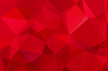 Abstract Red Geometric Background. Raster Illustration